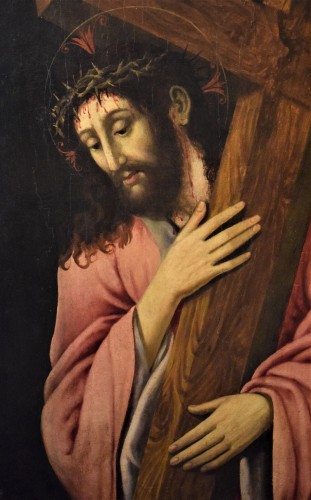 XVIe siècle et avant - Le Christ qui porte la Croix -  École Italienne du XVIe siècle